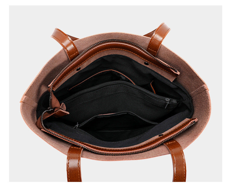 Bolsa Tote Grande Couro Legítimo Viena