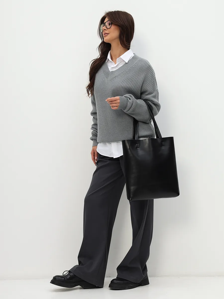 Bolsa Tote Grande Couro Legítimo Viena