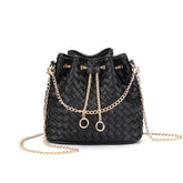 Bolsa Pequena Bucket Trançada Doha