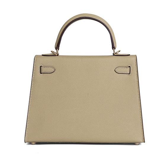 Bolsa Classic Média Couro Legítimo Madri Ferragem Dourada