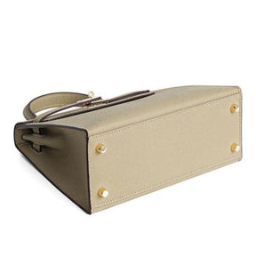 Bolsa Classic Média Couro Legítimo Madri Ferragem Dourada