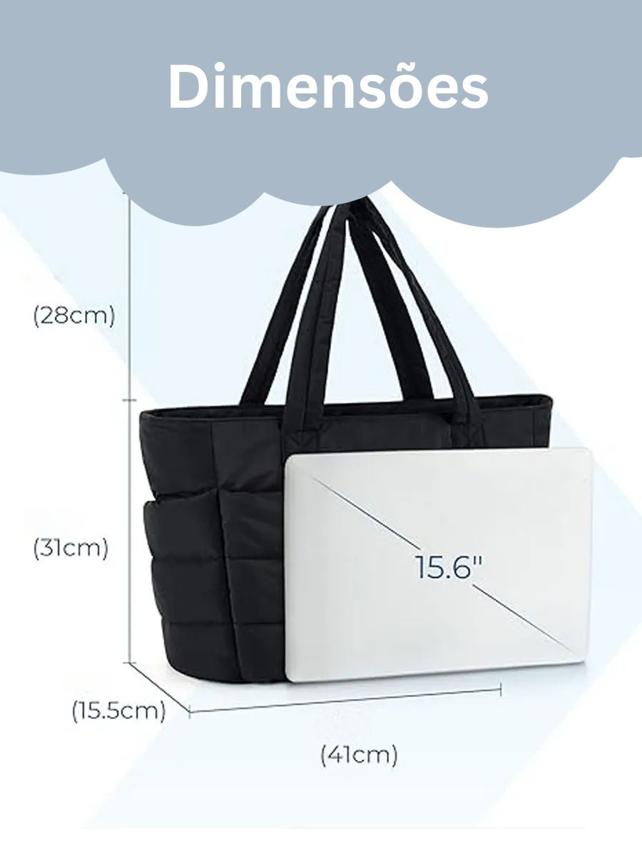 Bolsa Feminina Tote Puffer Grande Susie
