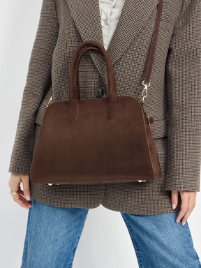 Bolsa Tote Grande Suede Hazel