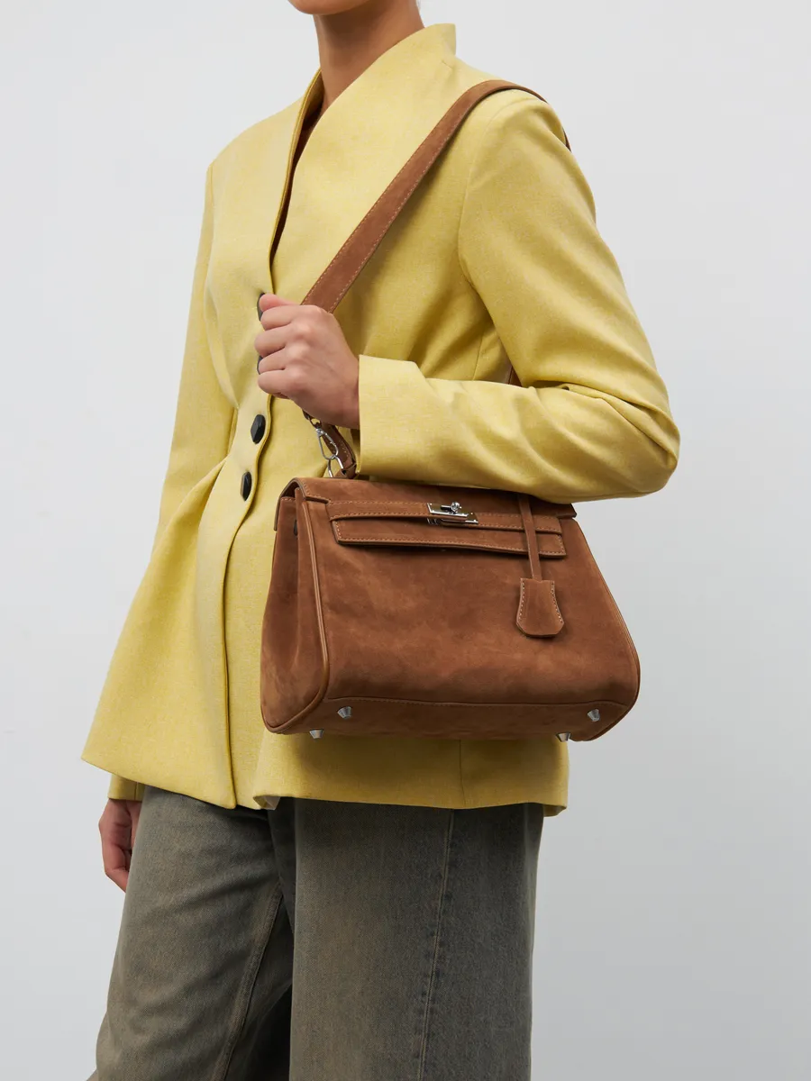 Bolsa Classic Média Suede Madri