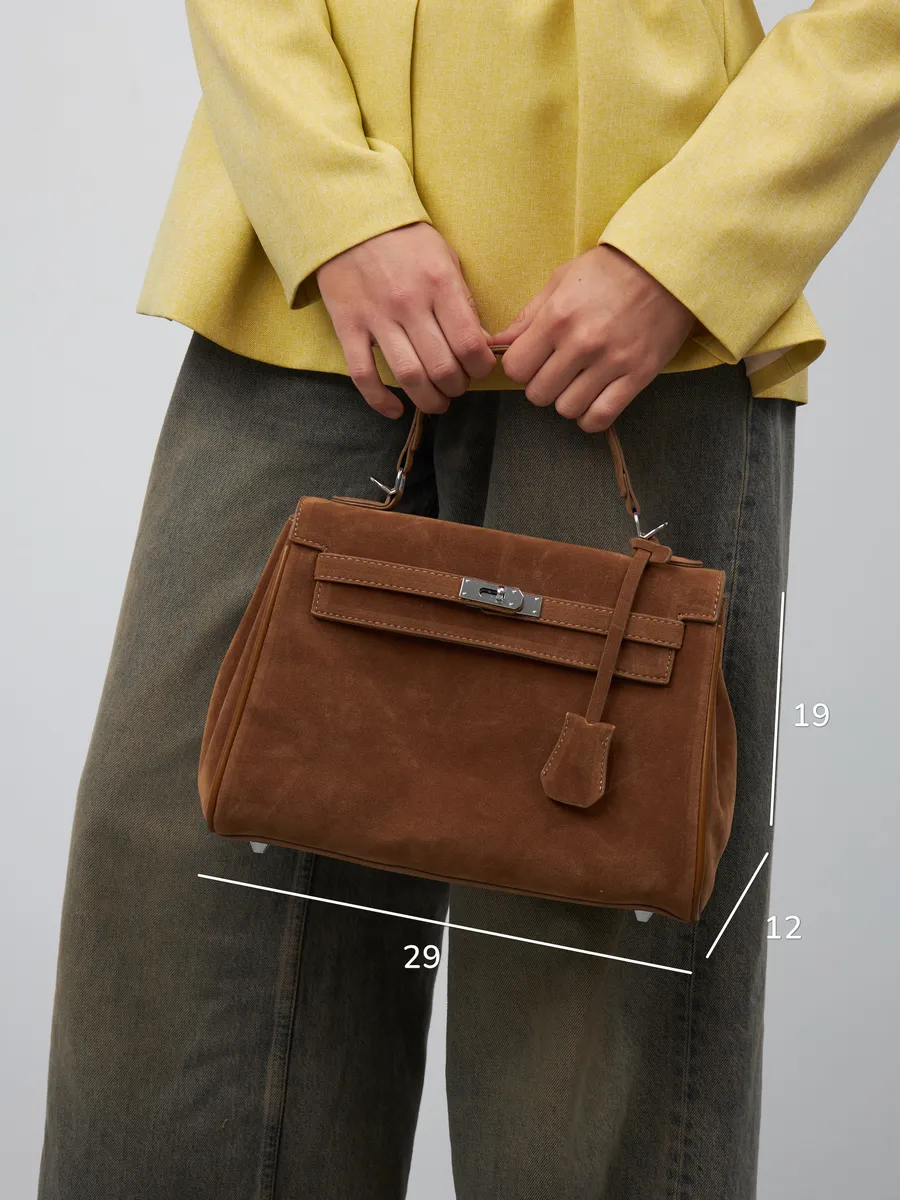 Bolsa Classic Média Suede Madri