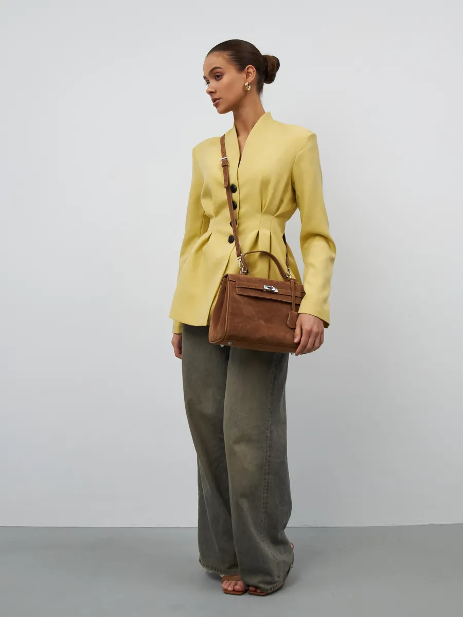 Bolsa Classic Média Suede Madri