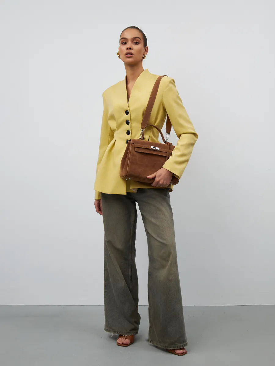 Bolsa Classic Média Suede Madri