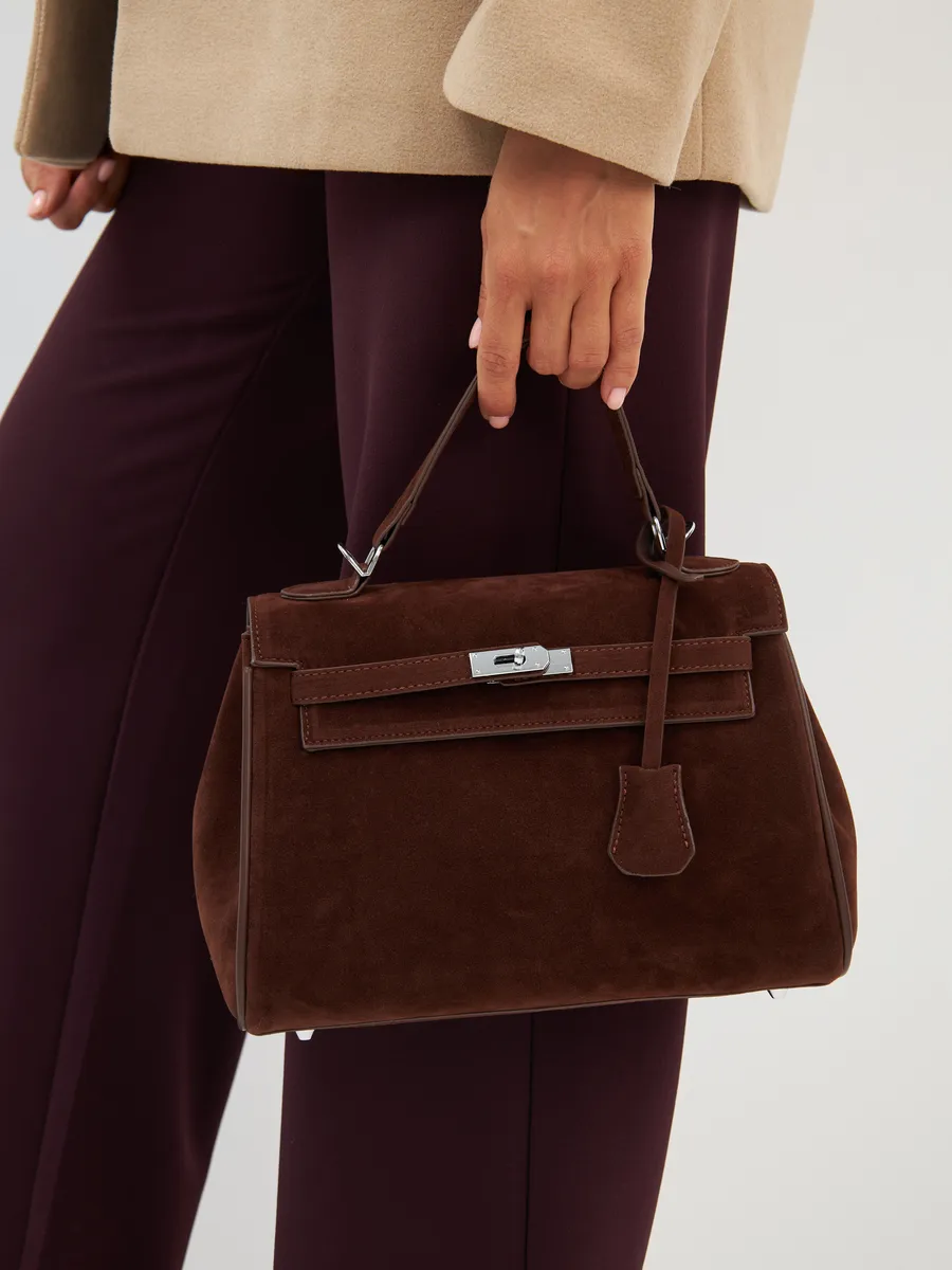 Bolsa Classic Média Suede Madri