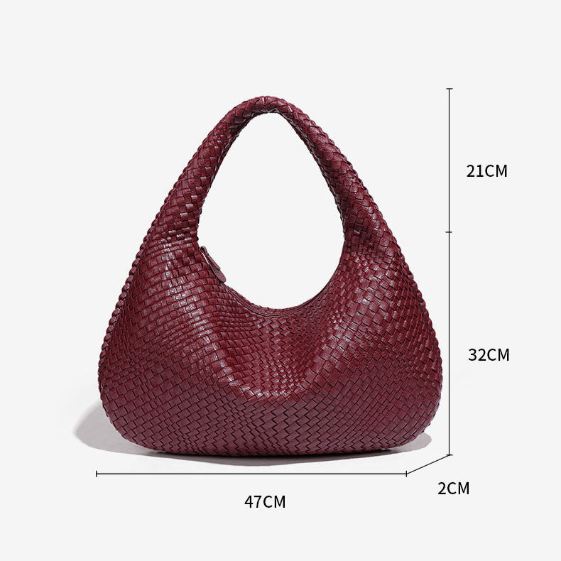 Bolsa de Ombro Maxi Trançada Havana