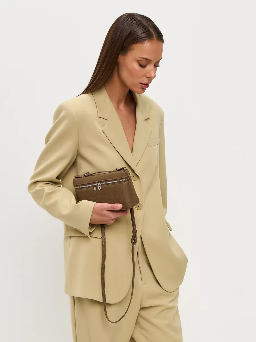 Bolsa Transversal Pequena Couro Legítimo Sintra