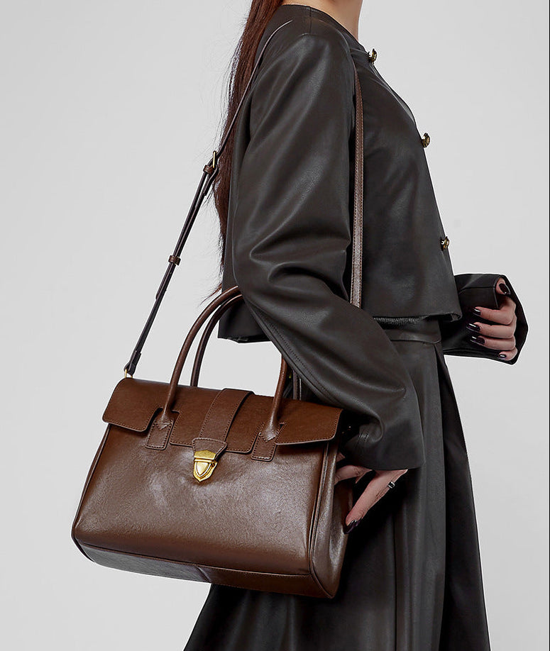 Bolsa Classic Média Couro Legítimo Napoli