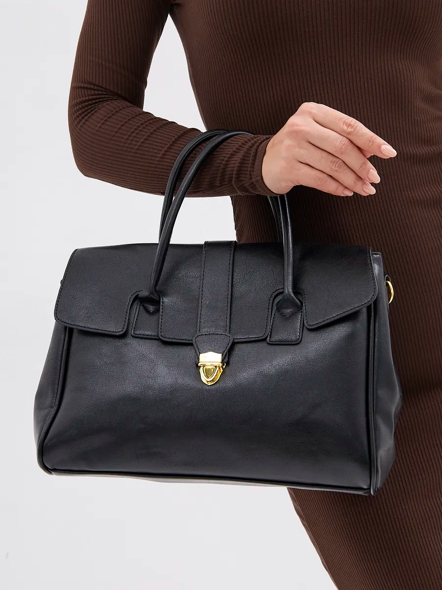 Bolsa Classic Média Couro Legítimo Napoli