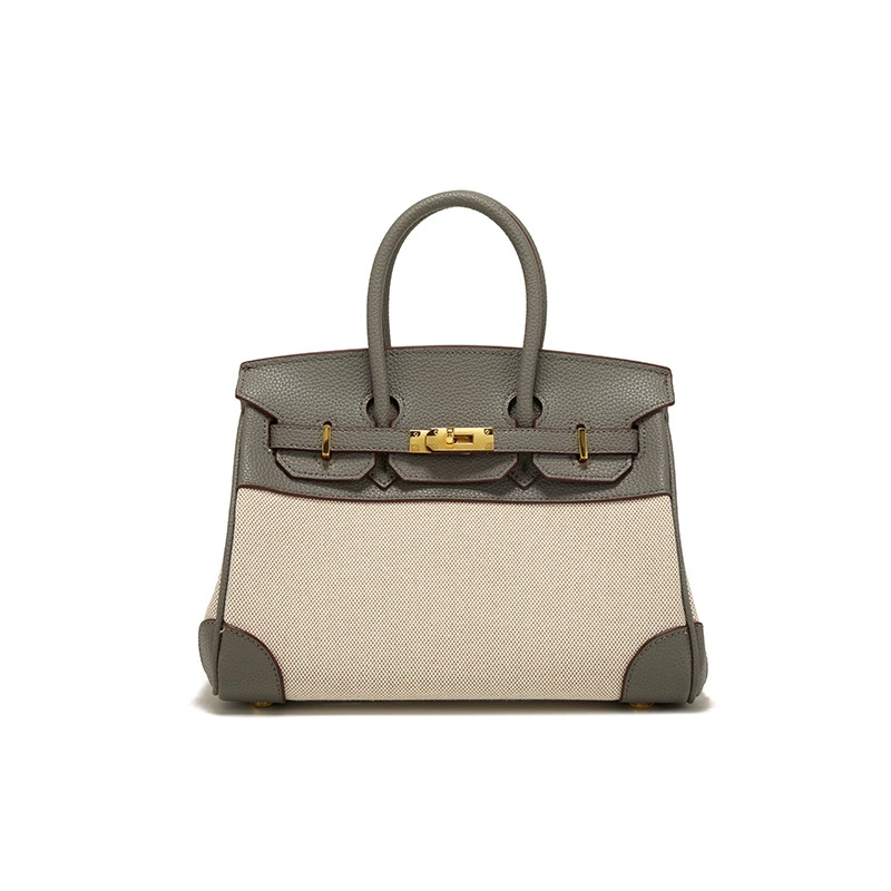 Bolsa Tote Média Canvas Bicolor Zaya