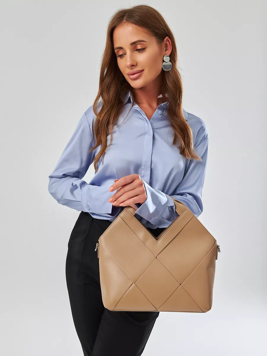 Bolsa Trançada Couro Legítimo Jacarta