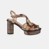 Sandália Plataforma Python Café