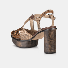 Sandália Plataforma Python Café